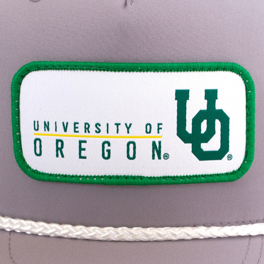 Interlocking UO, Richardson, Grey, Curved Bill, Accessories, Unisex, 258, 5 Panel, Woven Patch, Adjustable, Hat, 961101